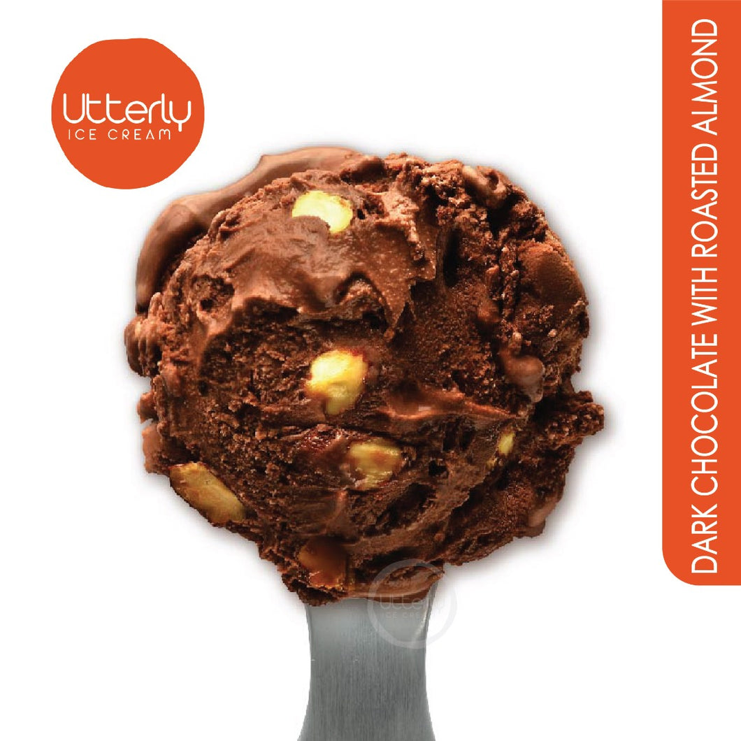 Dark Chocolate with Roasted Almond (400ml Tub)